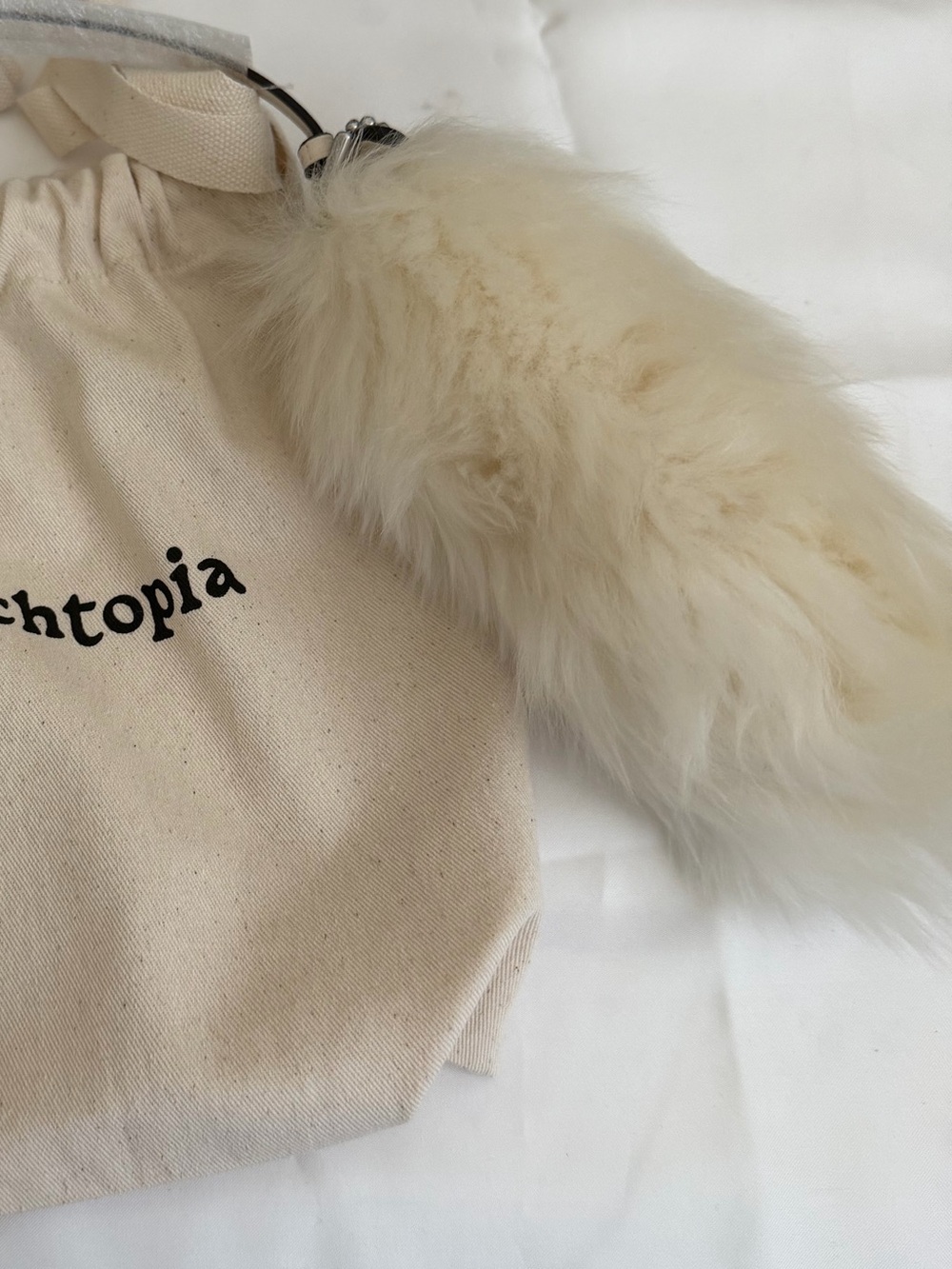 Coachtopia Fluffy Bag Charm In Upcrafted Shearling